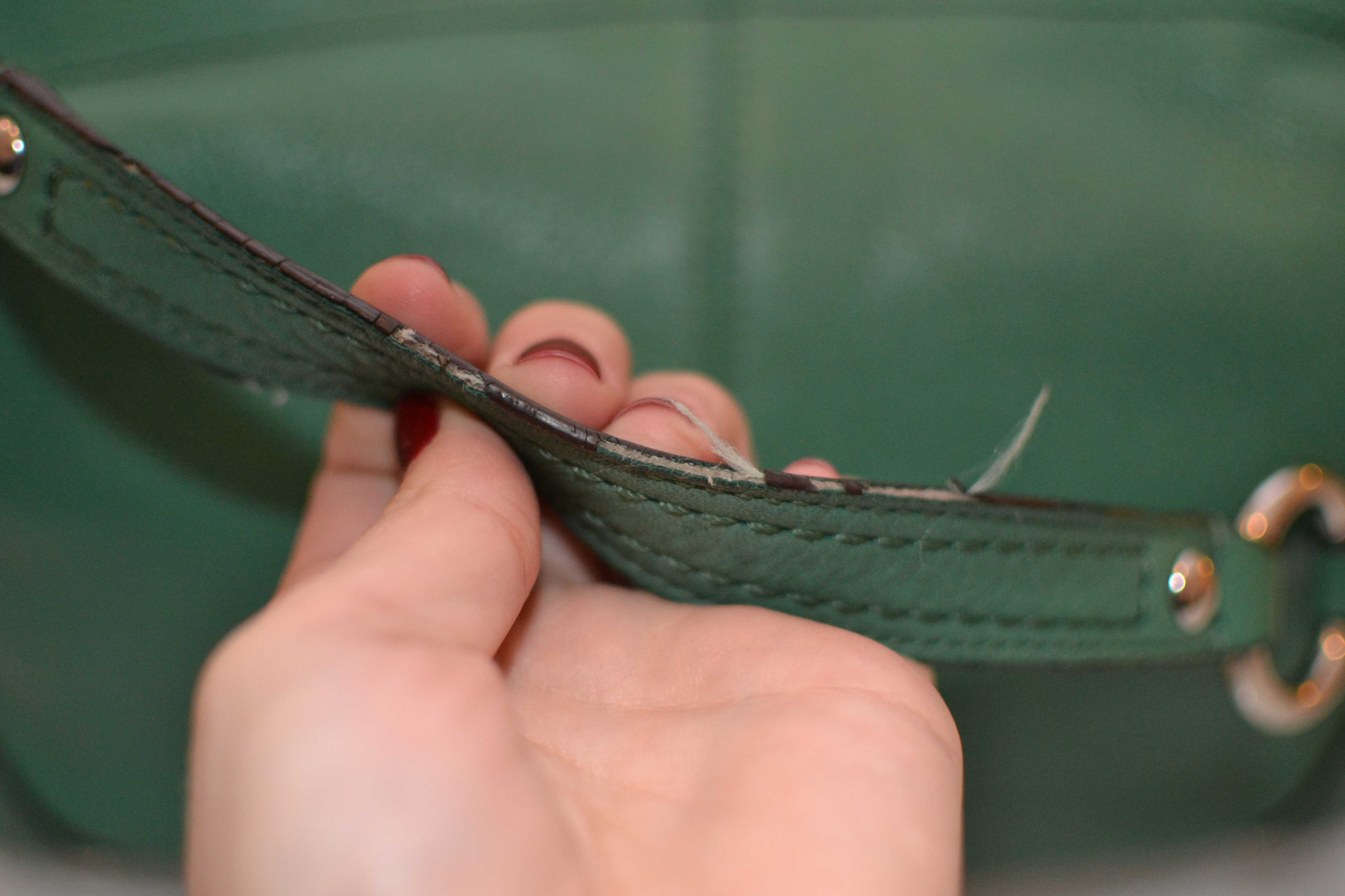 DIY Worn Leather Handbag Strap Repair - Diana Elizabeth