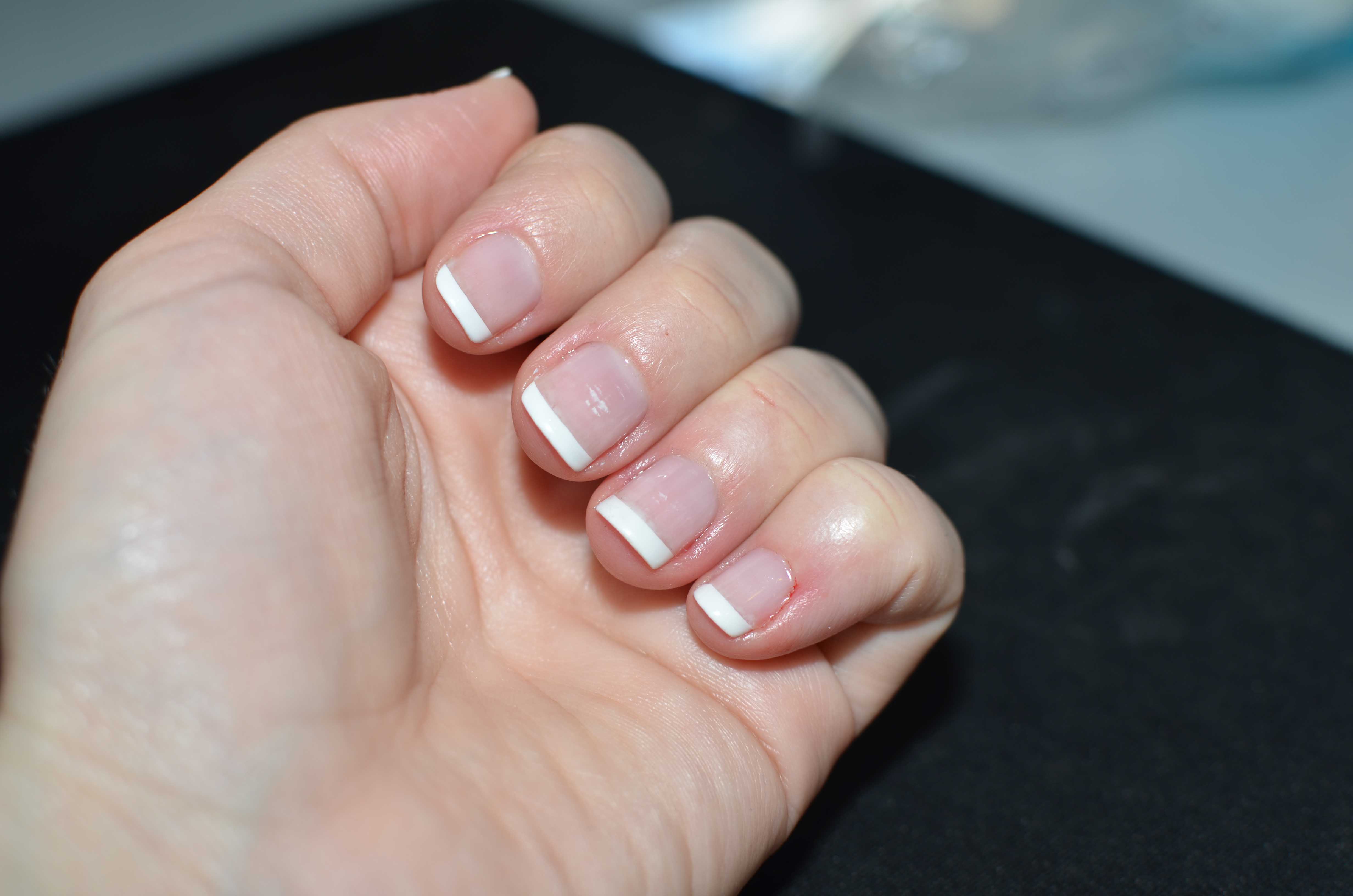 3. French Tip Gel Nails - wide 5