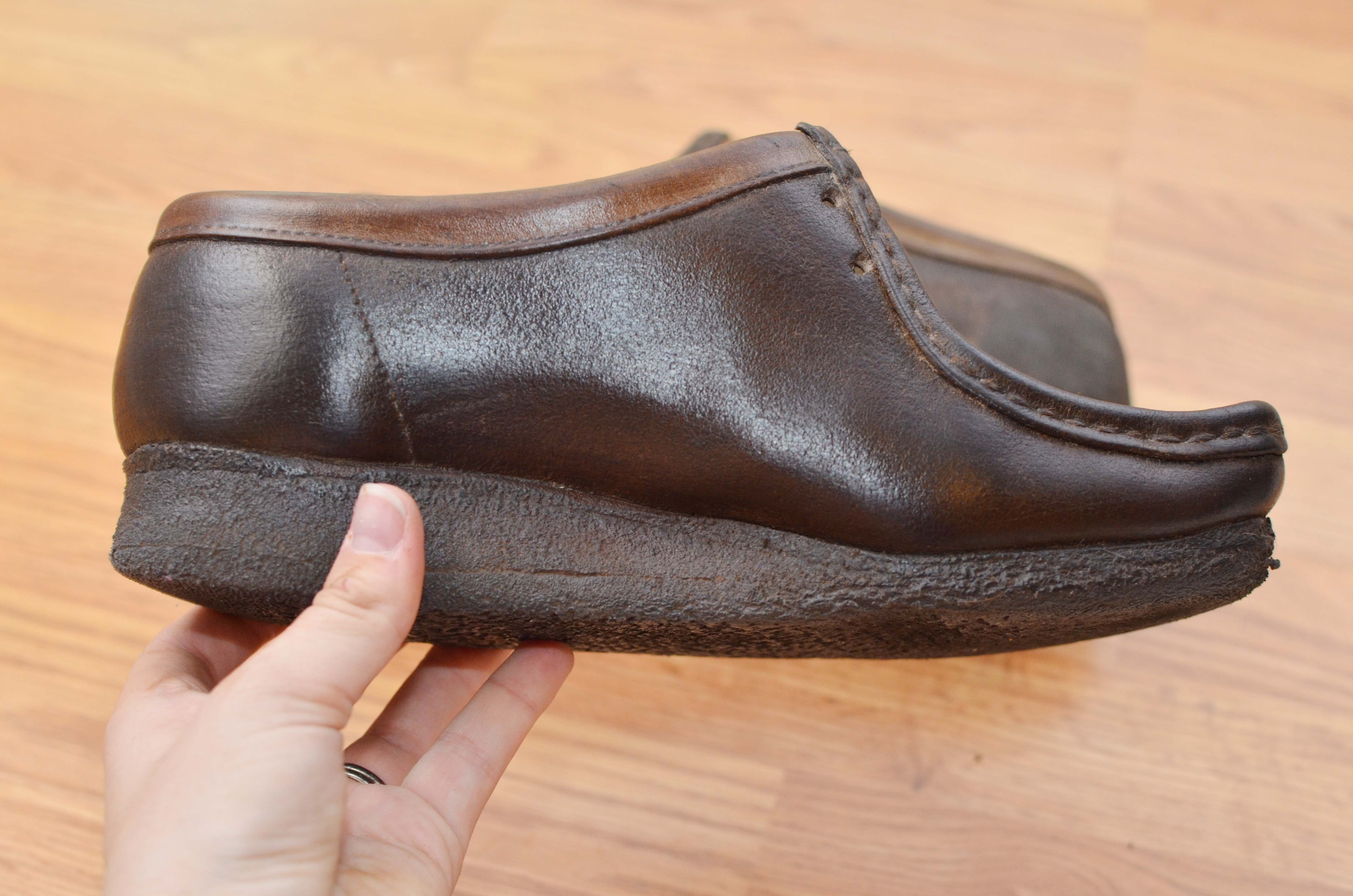 sweat leather shoe polish