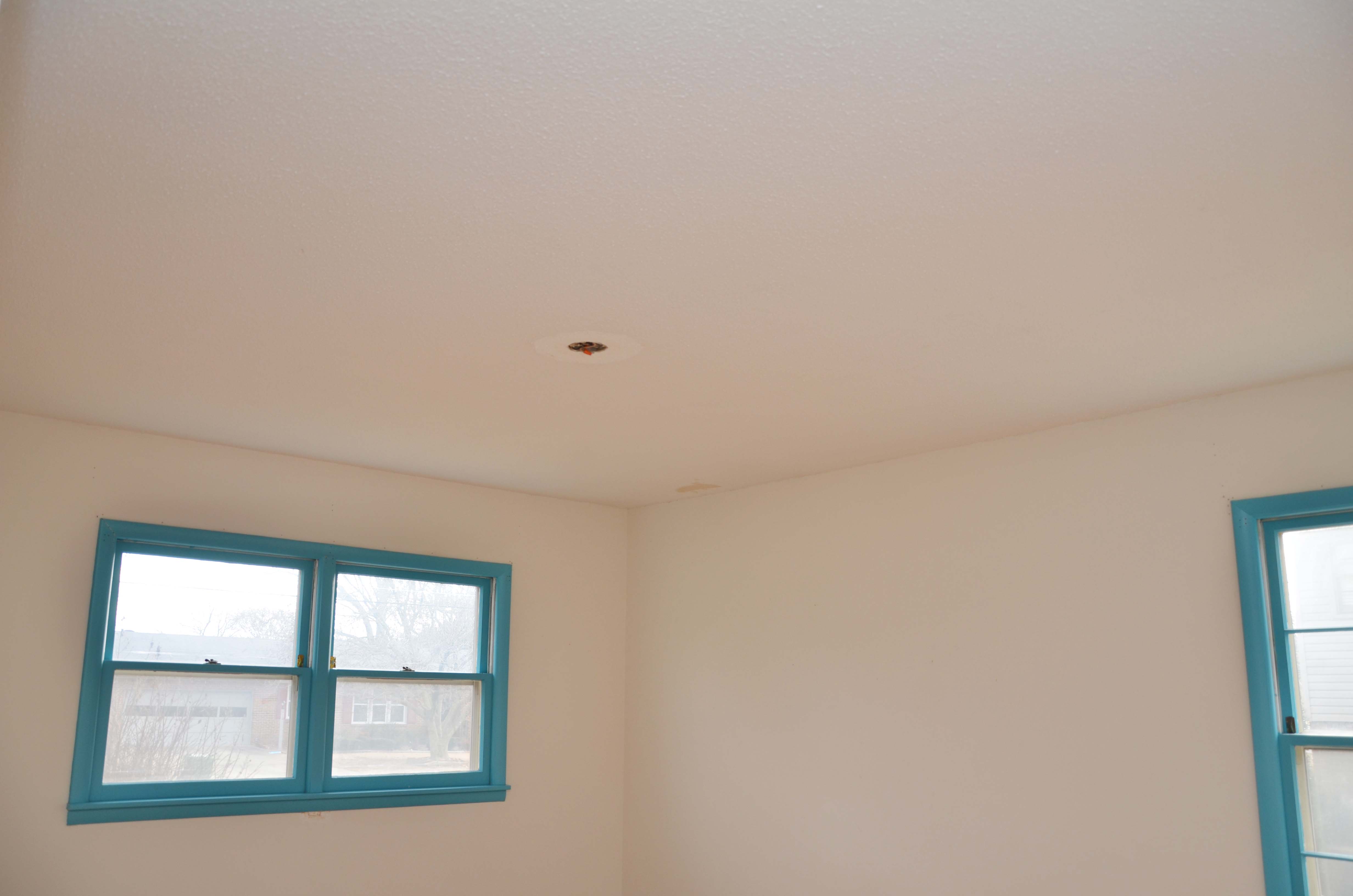 How To Scrape Painted Popcorn Ceilings And Baby Room Update